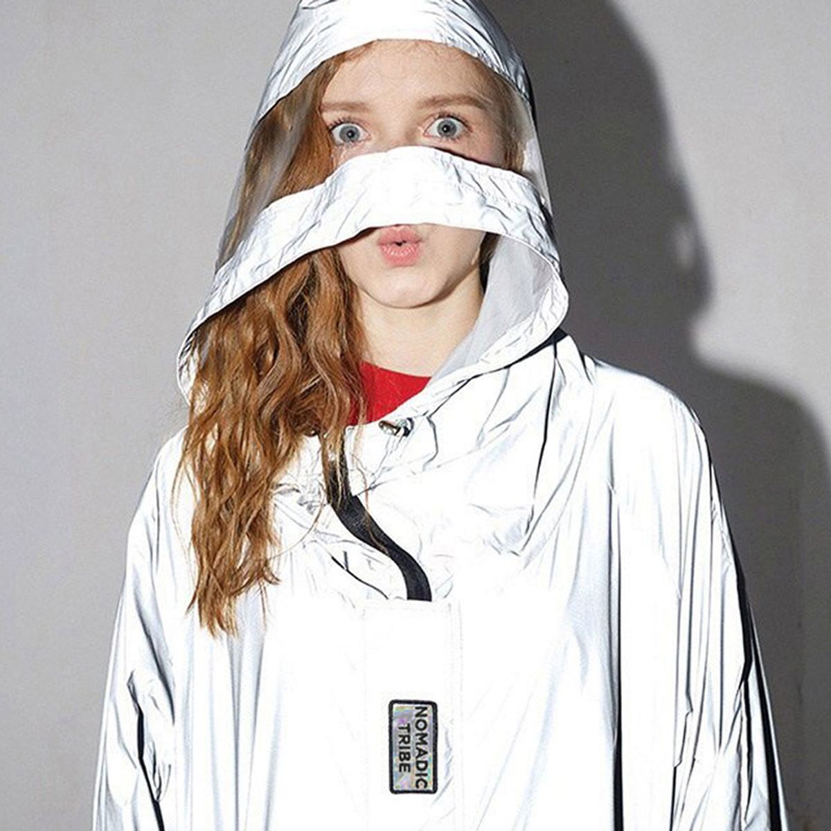 엔오티(NOT) OVERSIZED RAIN COAT [GRAY]