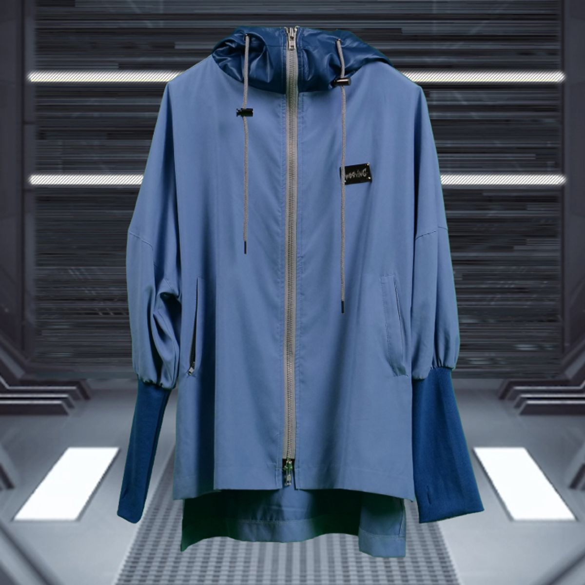우빙(WOOVING) ROCKET HOOD ZIP (BLUE)