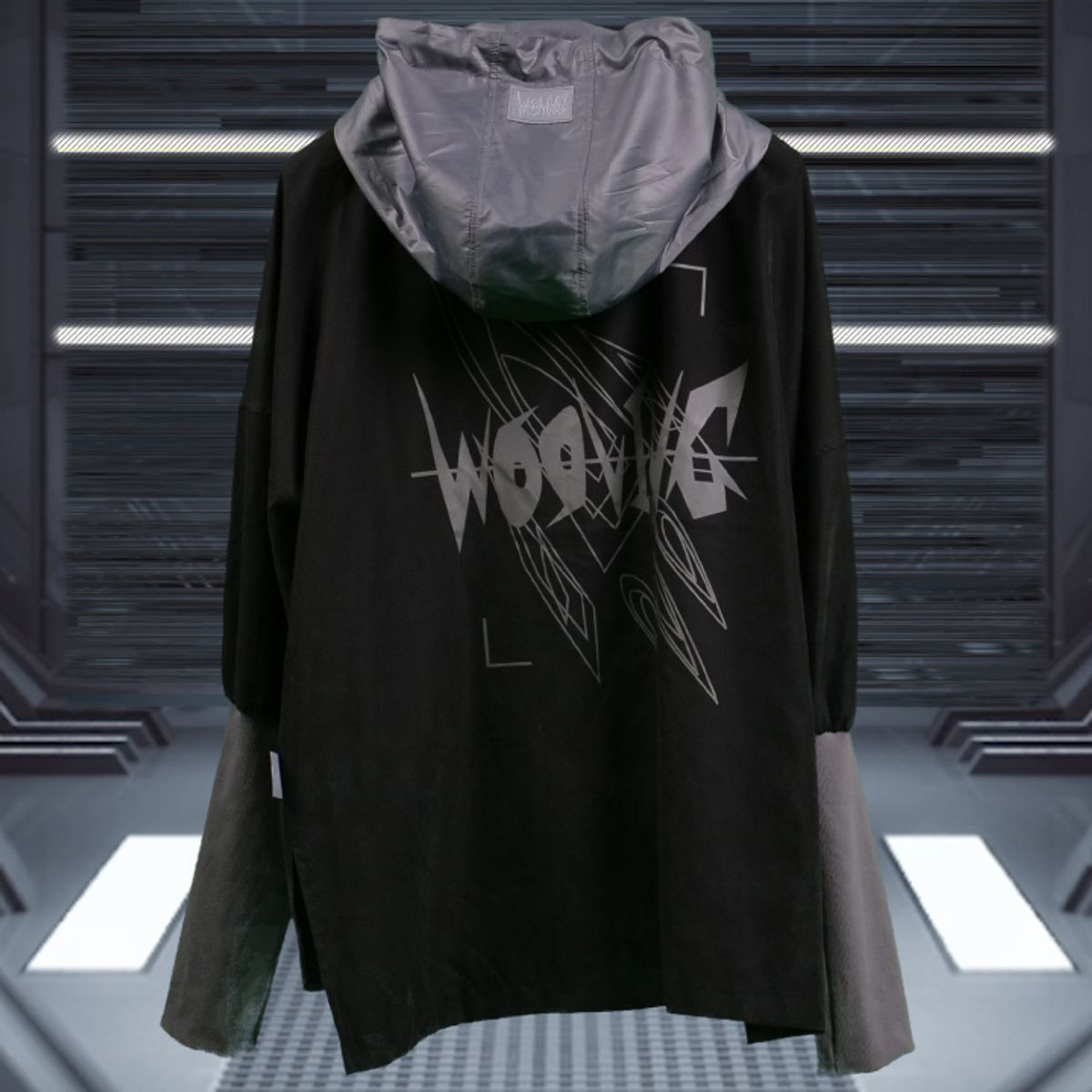 우빙(WOOVING) ROCKET HOOD ZIP (BLACK)