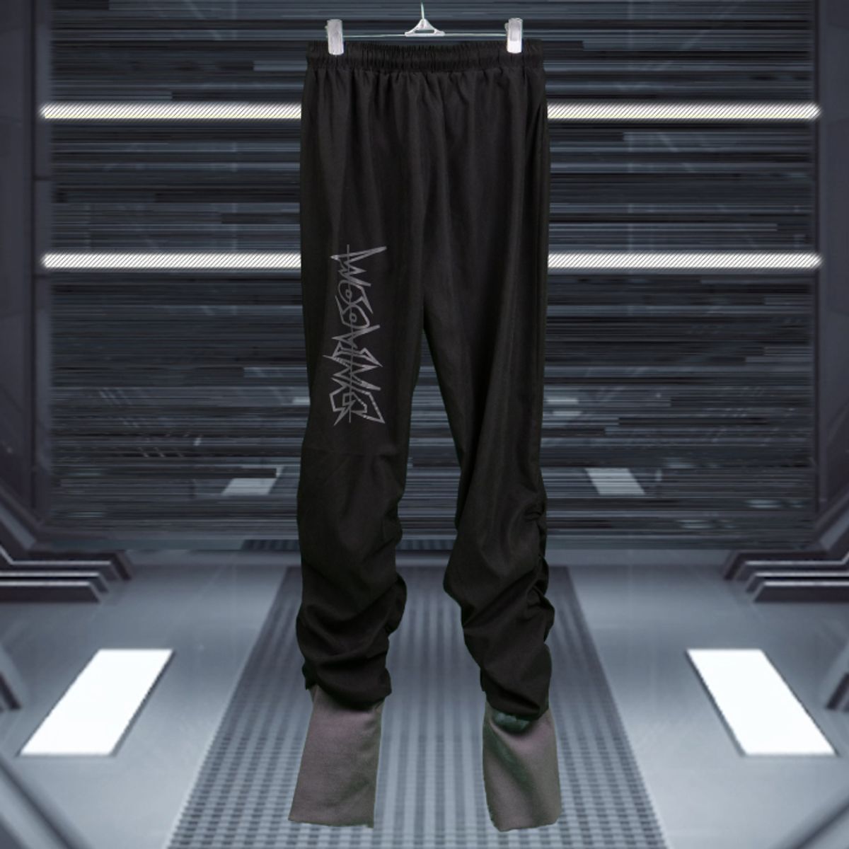 우빙(WOOVING) SHIRRING JOGGER PANTS (BLACK)