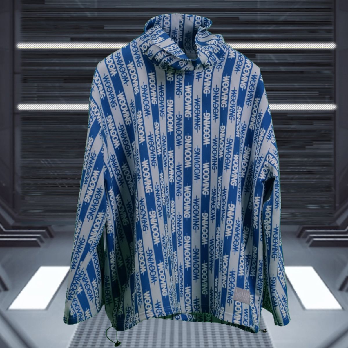 우빙(WOOVING) HOSPITAL STRING TURTLENECK (BLUE)