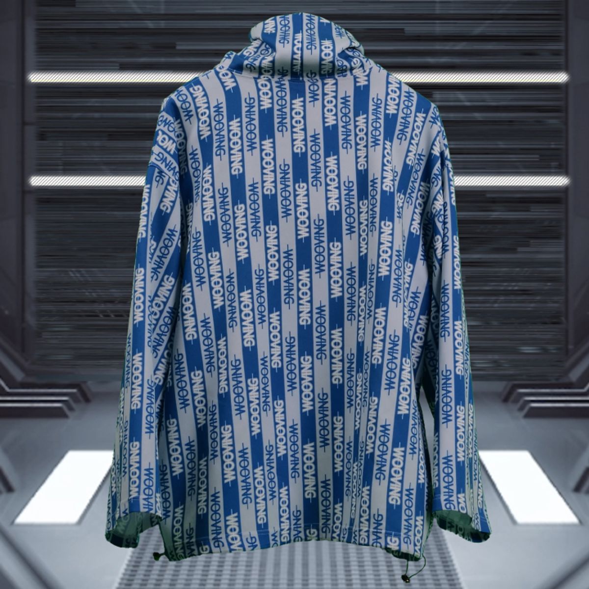 우빙(WOOVING) HOSPITAL STRING TURTLENECK (BLUE)