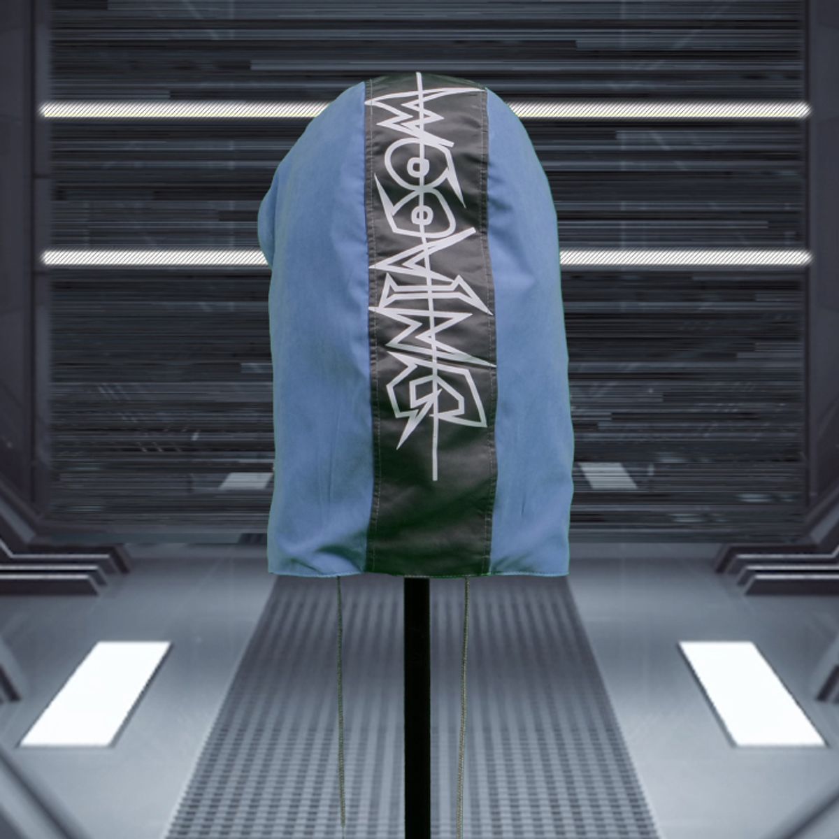 우빙(WOOVING) STRING HOOD (BLUE)