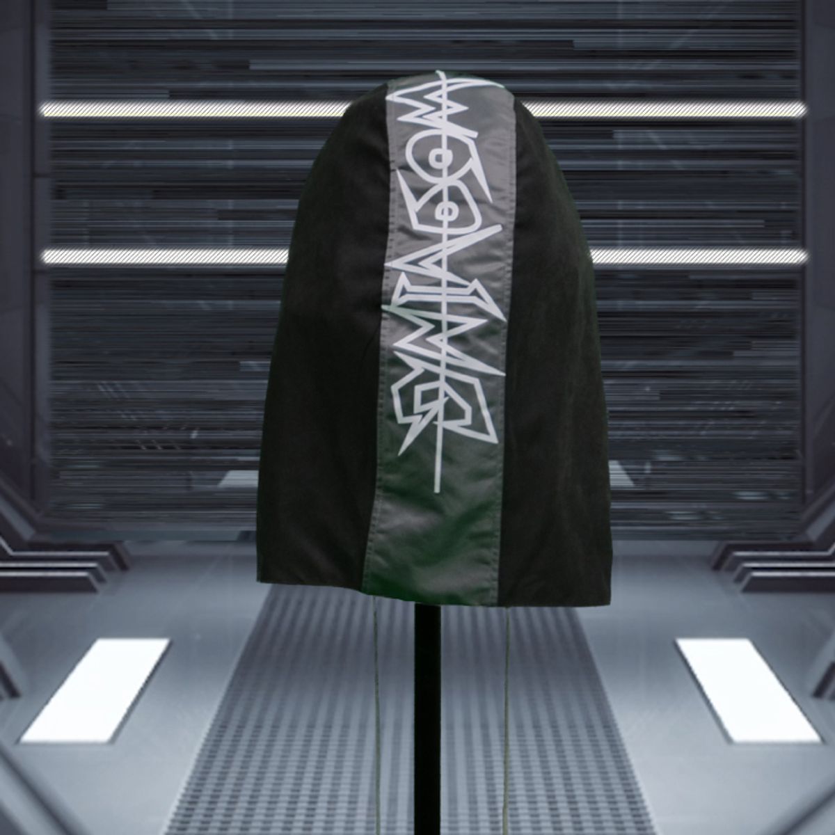 우빙(WOOVING) STRING HOOD (BLACK)