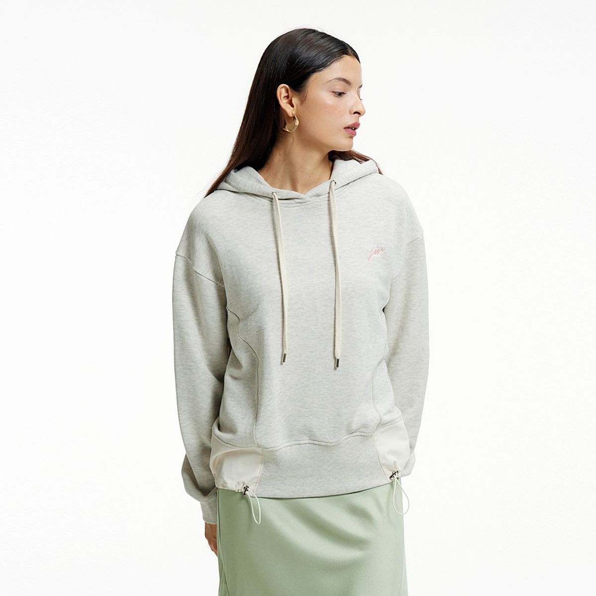 핀블랙(PINBLACK) PIN NYLON MIX HOOD IVORY