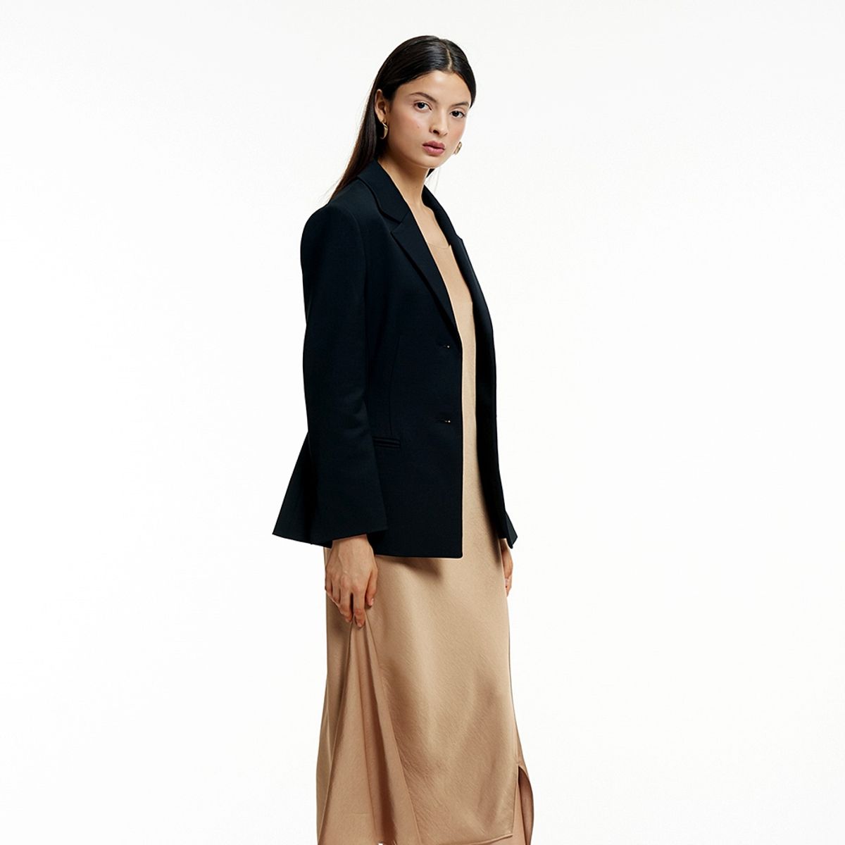 핀블랙(PINBLACK) HOURGLASS SLIM JACKET BLACK