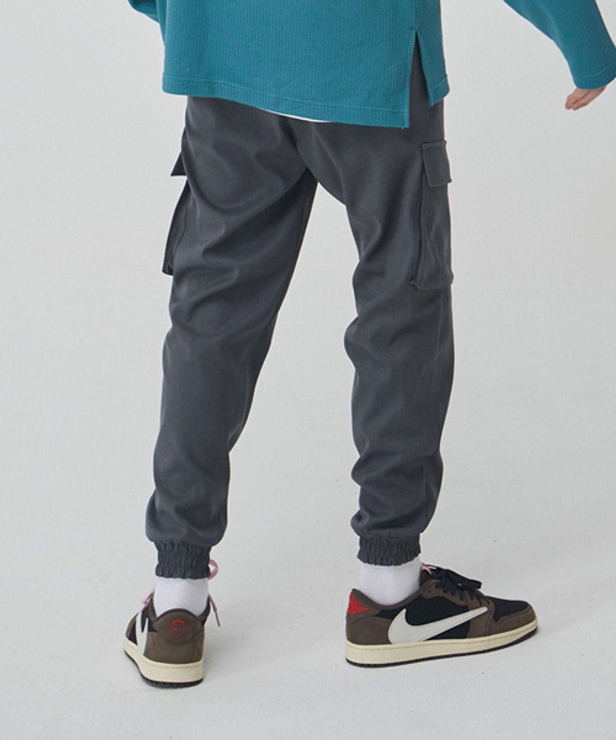 세븐셀라(SEVENSELAH) 미니멀 스탠다드 카고조거 슬랙스 Vintage Grey