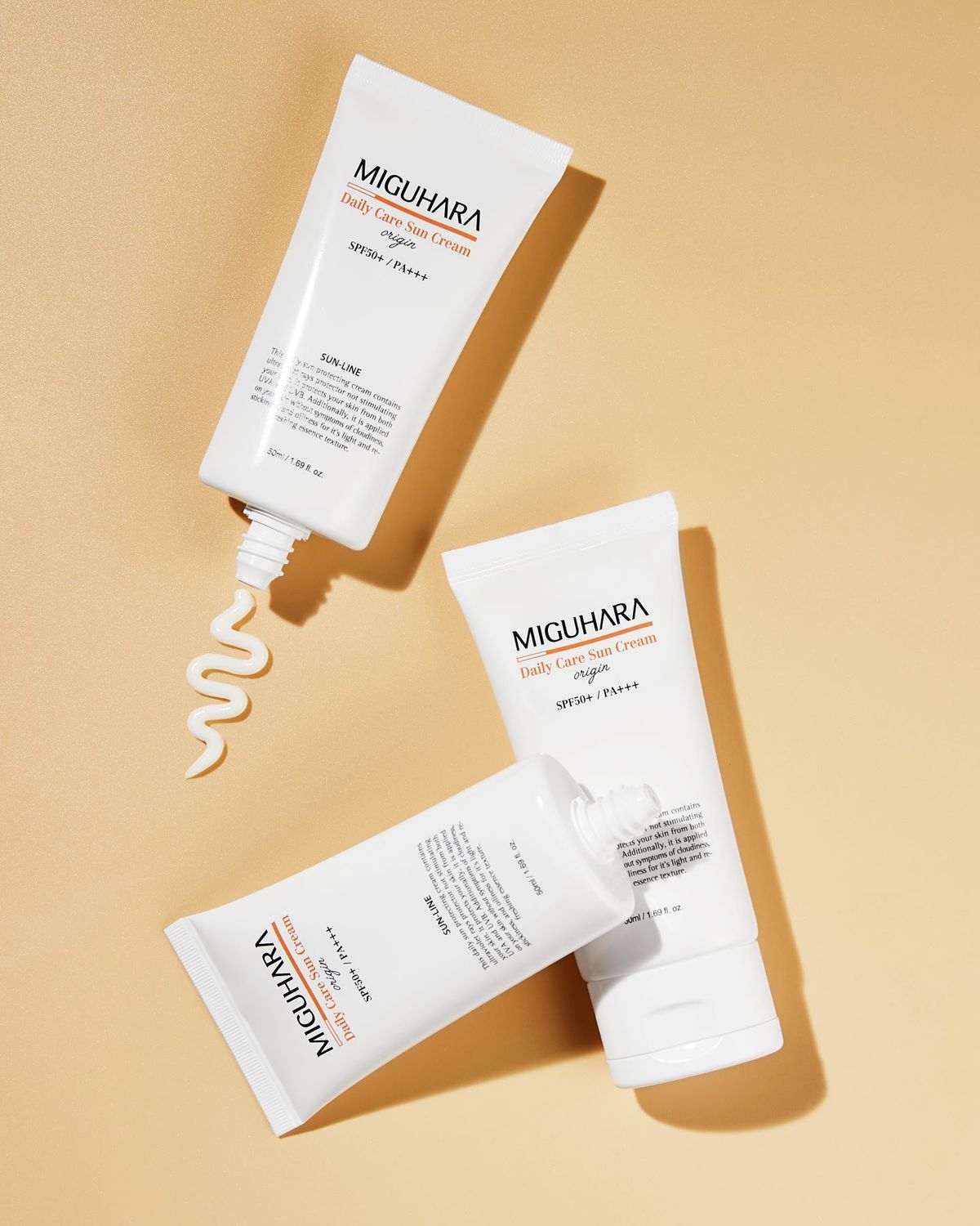 미구하라(MIGUHARA) 데일리 케어 선크림 오리진 SPF50+/PA+++ 50ml,2개