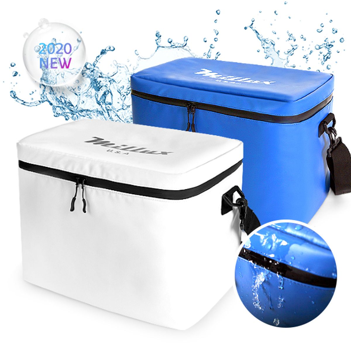 블랑블랙(BLANCBLACK) 밀룩스USA 아쿠아 쿨러백 L 2종 택1