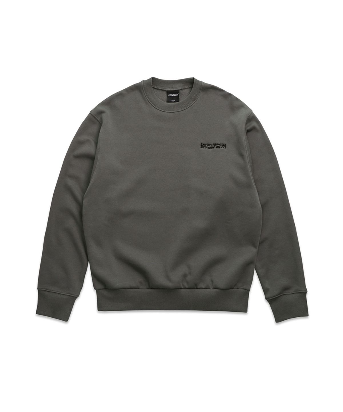 아임낫어휴먼비잉(I AM NOT A HUMAN BEING) BASIC LOGO SWEATSHIRTS - CHARCOAL