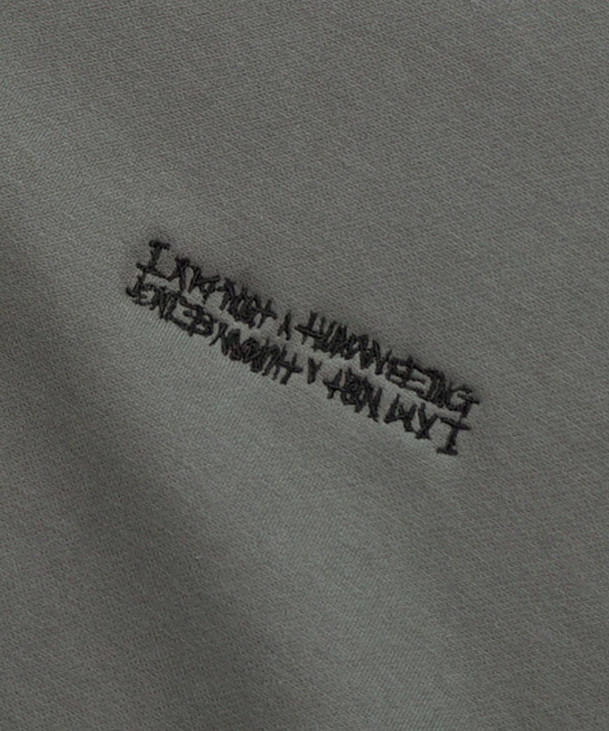 아임낫어휴먼비잉(I AM NOT A HUMAN BEING) BASIC LOGO SWEATSHIRTS - CHARCOAL