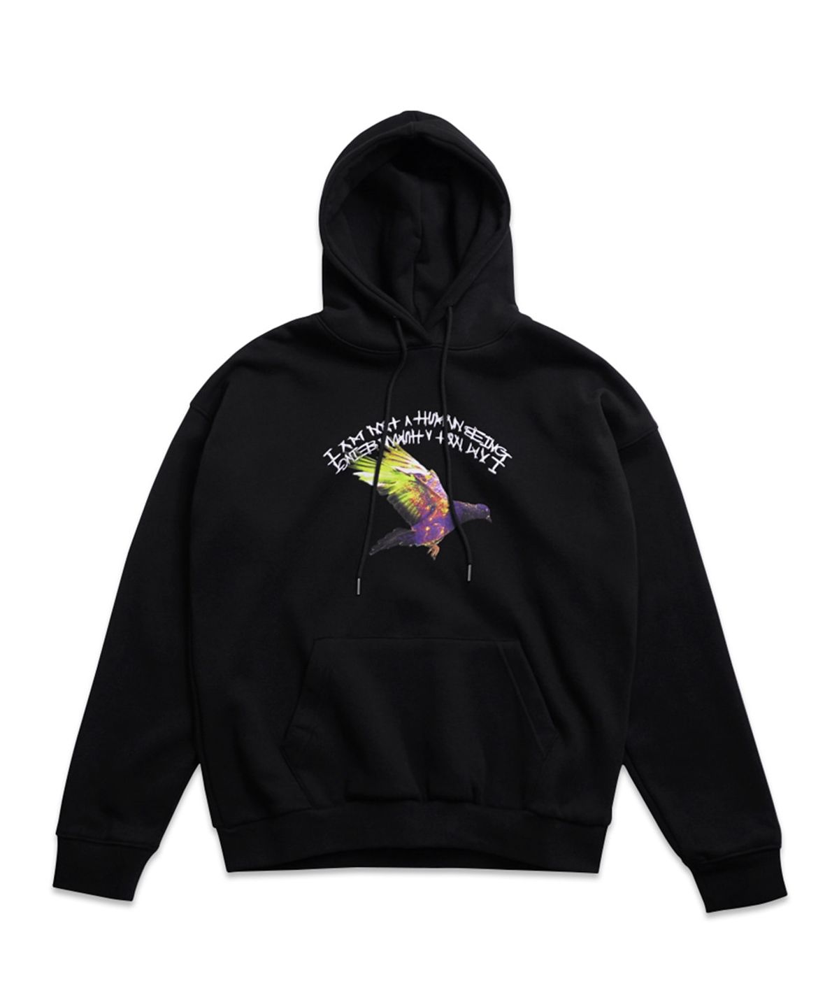 아임낫어휴먼비잉(I AM NOT A HUMAN BEING) ACID HOODIE - BLACK