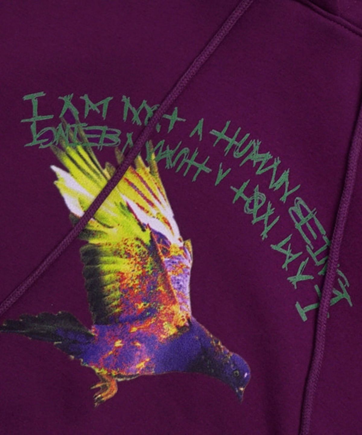 아임낫어휴먼비잉(I AM NOT A HUMAN BEING) ACID HOODIE - PURPLE