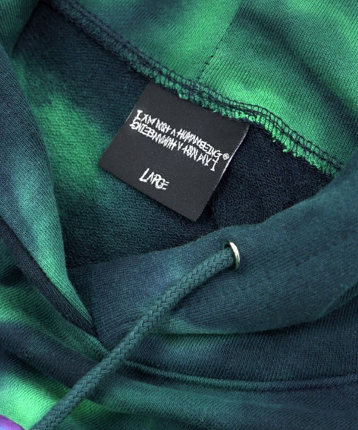 아임낫어휴먼비잉(I AM NOT A HUMAN BEING) GLOBE PRINT HOODIE - GREEN