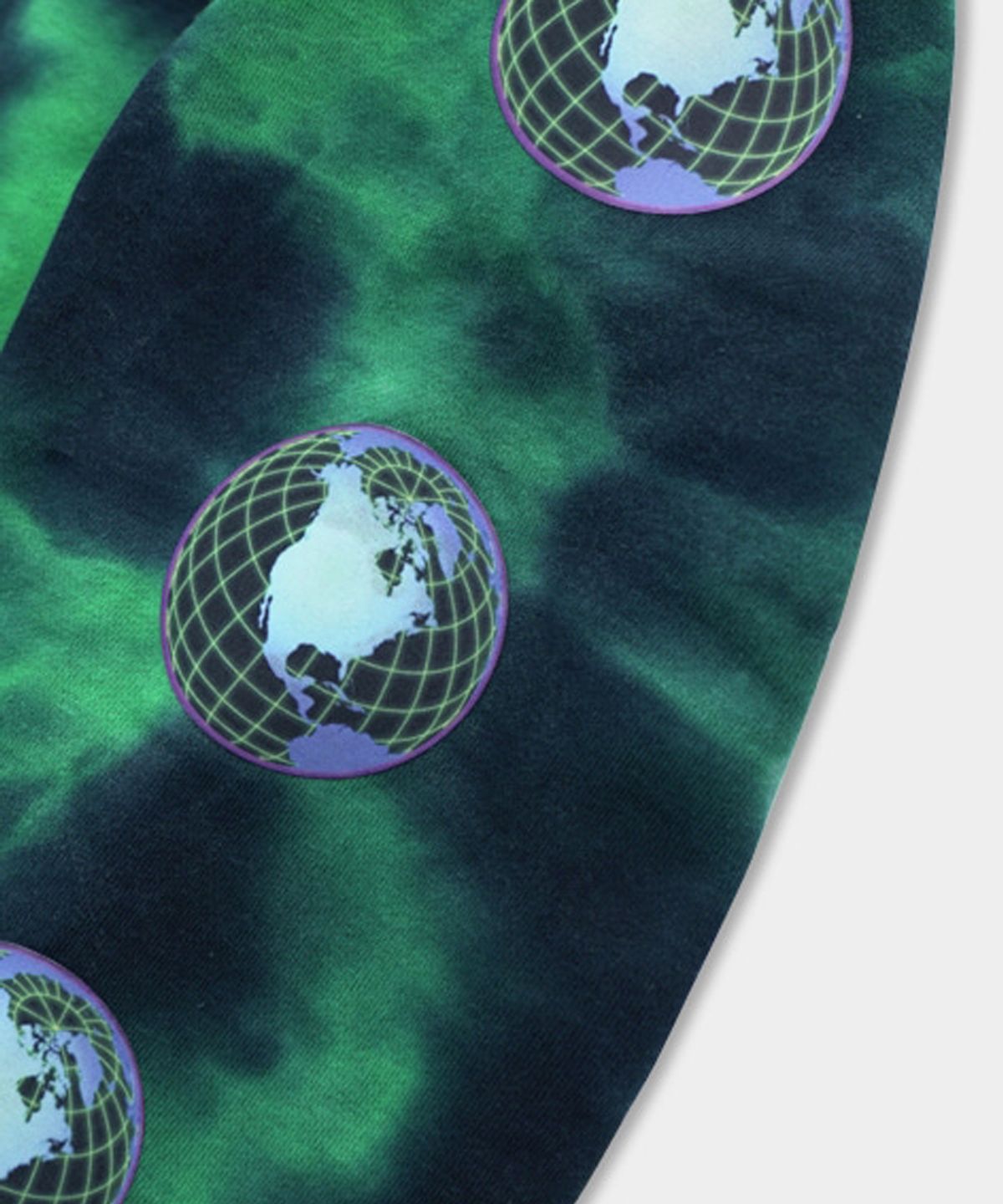 아임낫어휴먼비잉(I AM NOT A HUMAN BEING) GLOBE PRINT HOODIE - GREEN