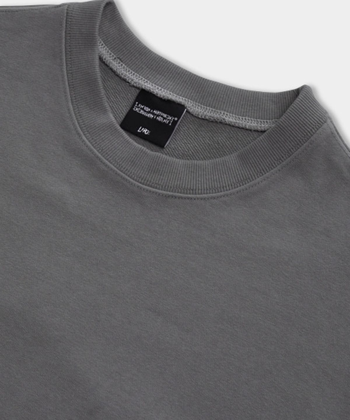 아임낫어휴먼비잉(I AM NOT A HUMAN BEING) MA-1 POCKET DETAIL SWEATSHIRTS - CHARCOAL