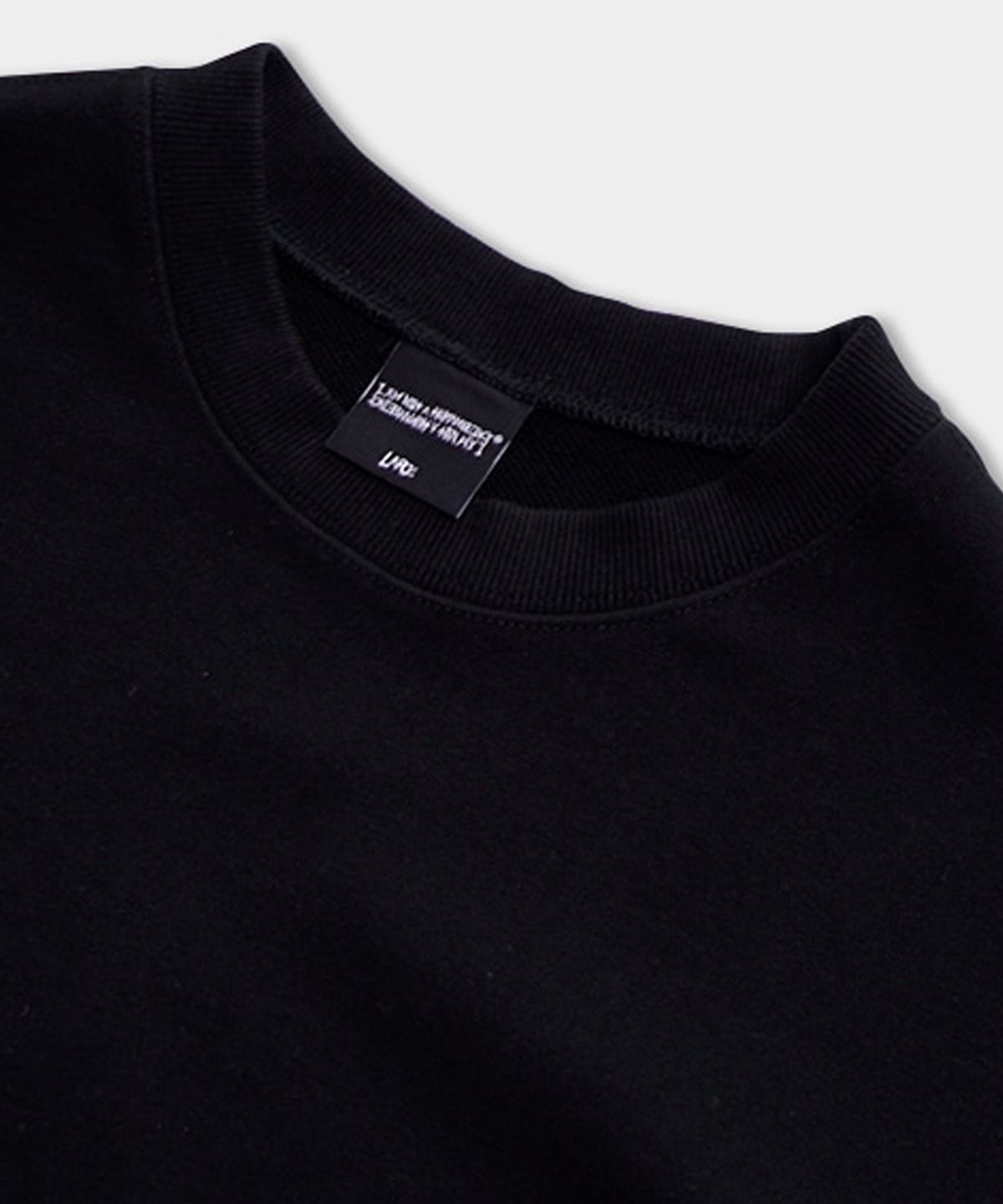 아임낫어휴먼비잉(I AM NOT A HUMAN BEING) MA-1 POCKET DETAIL SWEATSHIRTS - BLACK