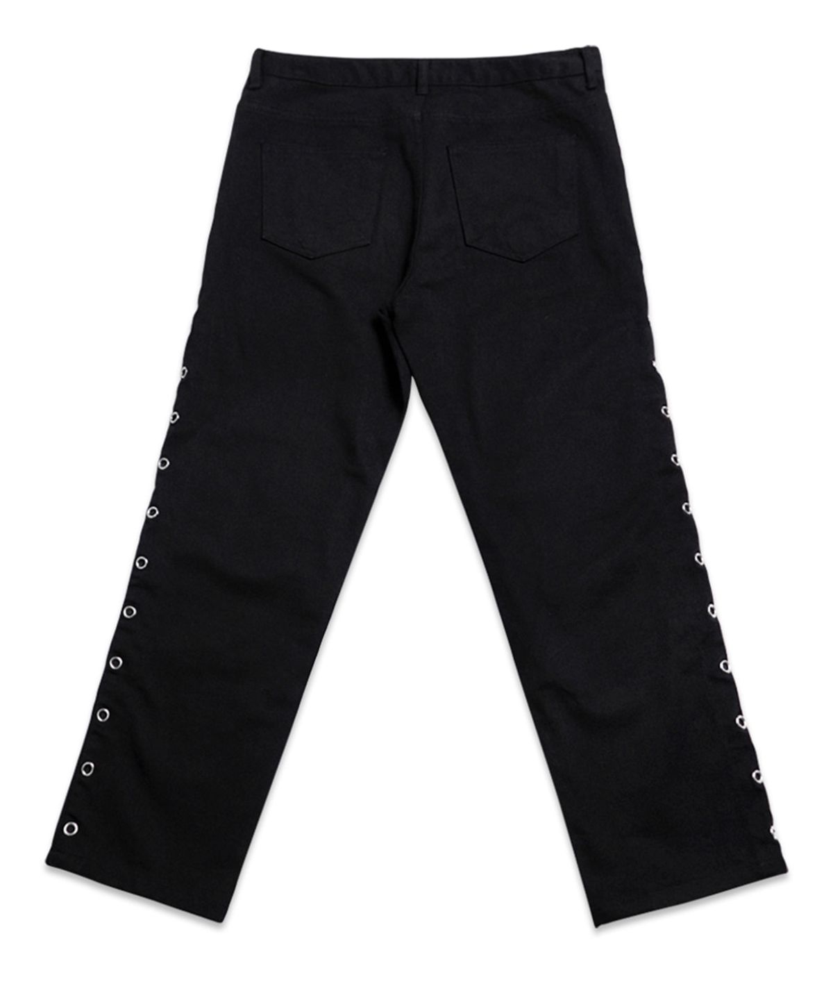 아임낫어휴먼비잉(I AM NOT A HUMAN BEING) EYELET DETAIL JEANS - BLACK