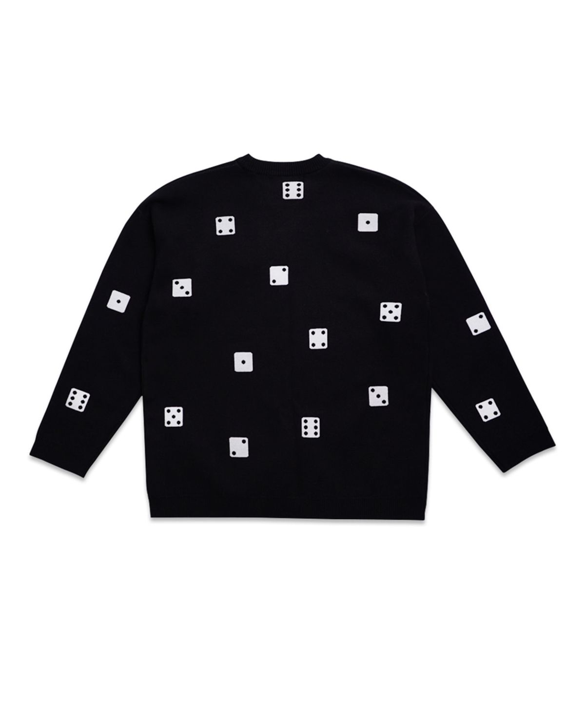 아임낫어휴먼비잉(I AM NOT A HUMAN BEING) DICE KNIT - BLACK