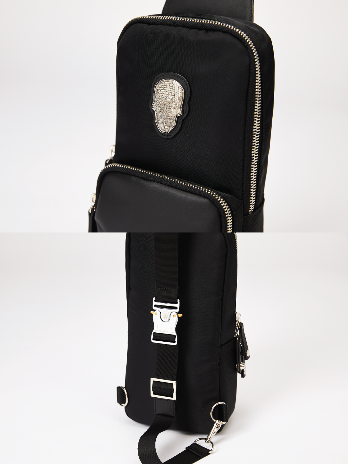 에잇피스(EIGHTPEACE) LEATHER MIX BUCKLE SLING BAG