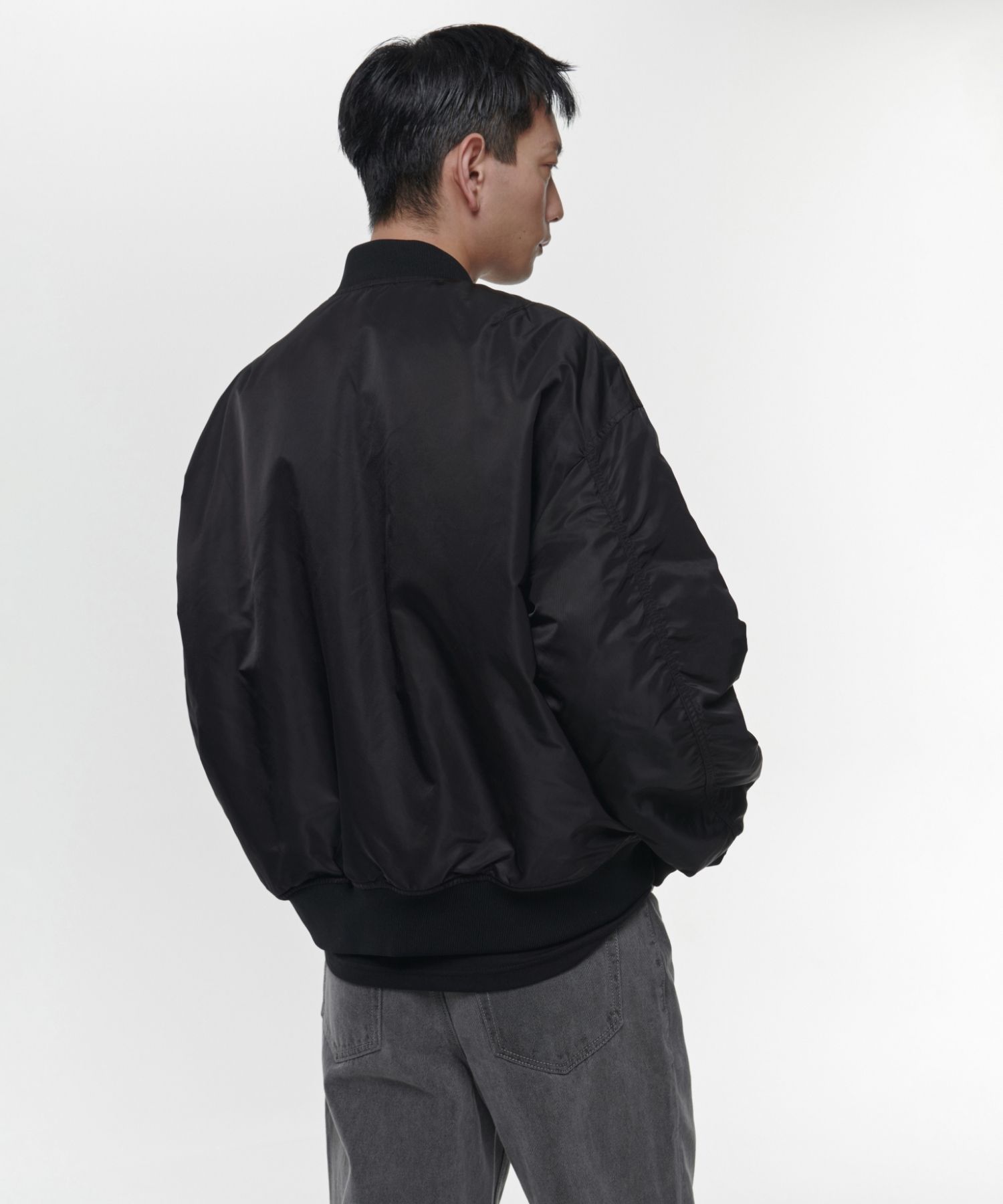 MUSINSA | MUSINSA STANDARD OVERSIZED MA-1 BOMBER JACKET_BLACK