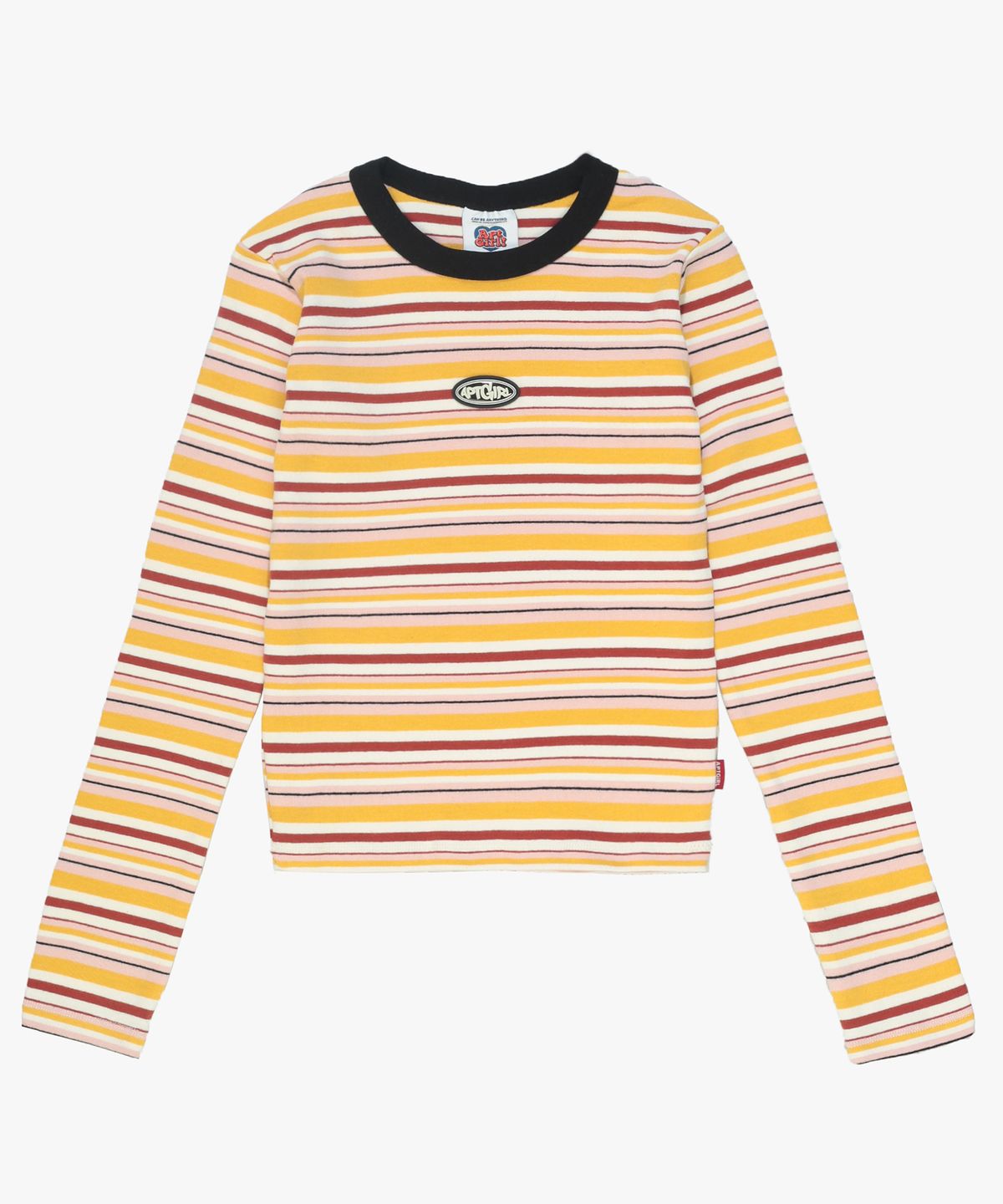 아파트먼트(APARTMENT) (W) EBER LONG SLEEVE CROP - BLACK/RED