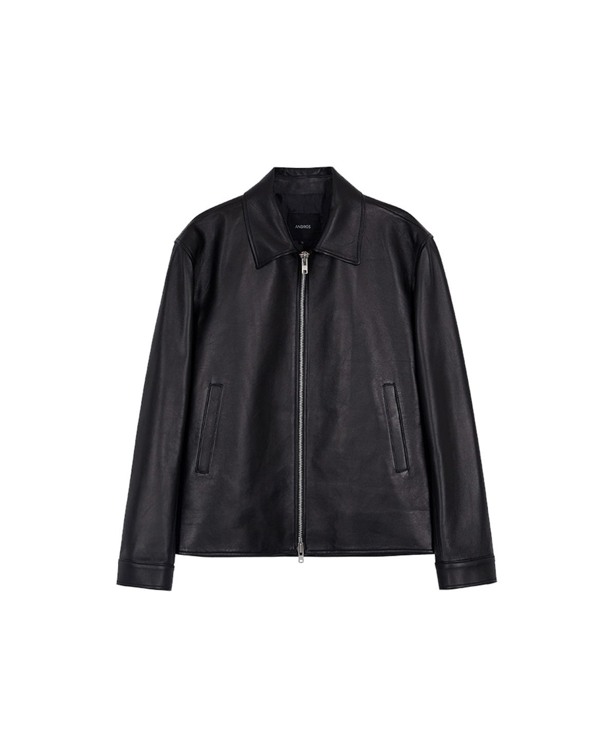 앤드로스(ANDROS) [ESSENTIAL] Trento Simple Leather Jacket