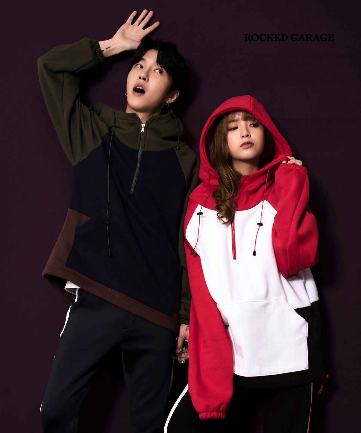 락트개러지(ROCKED GARAGE) [UNISEX] 집업 후디 풀오버 래글런 슬리브 2종