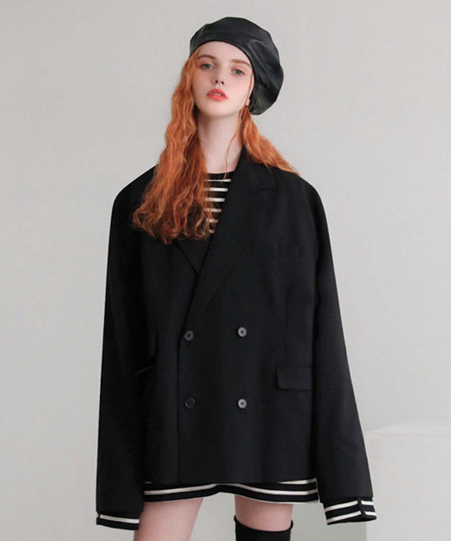 アウターその他 AVANDRESS Lemaire 4-button double over blazer MUSINSA | AVANDRESS Lemaire 4 Button Double Over Blazer Black