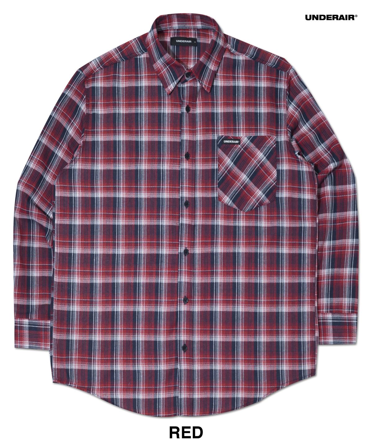 언더에어(UNDERAIR) [세미오버] OVER THE LIMIT CHECK SHIRTS (2 COLOR)