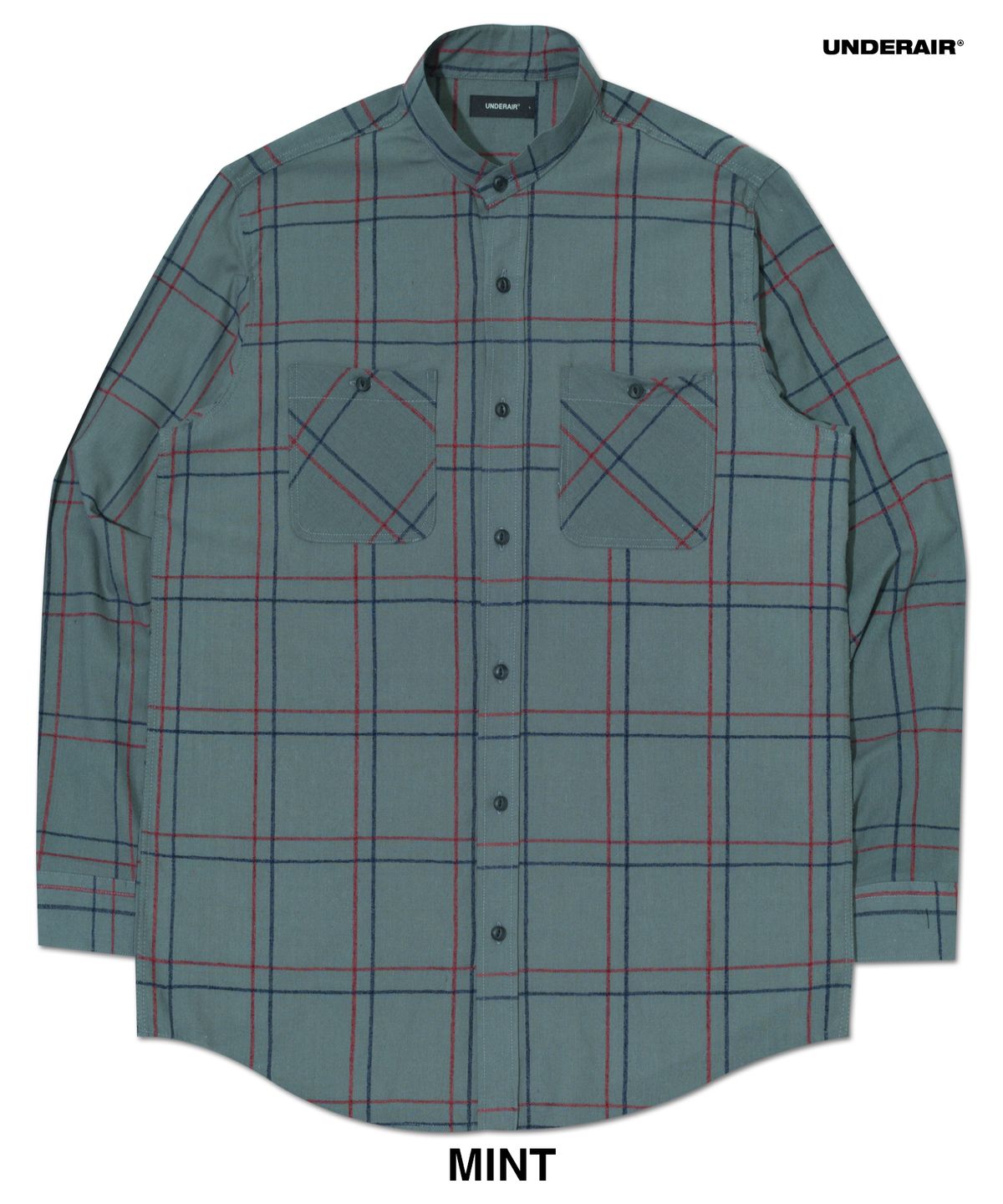 언더에어(UNDERAIR) [차이나카라] OVIS CHECK SHIRTS (2 COLOR)