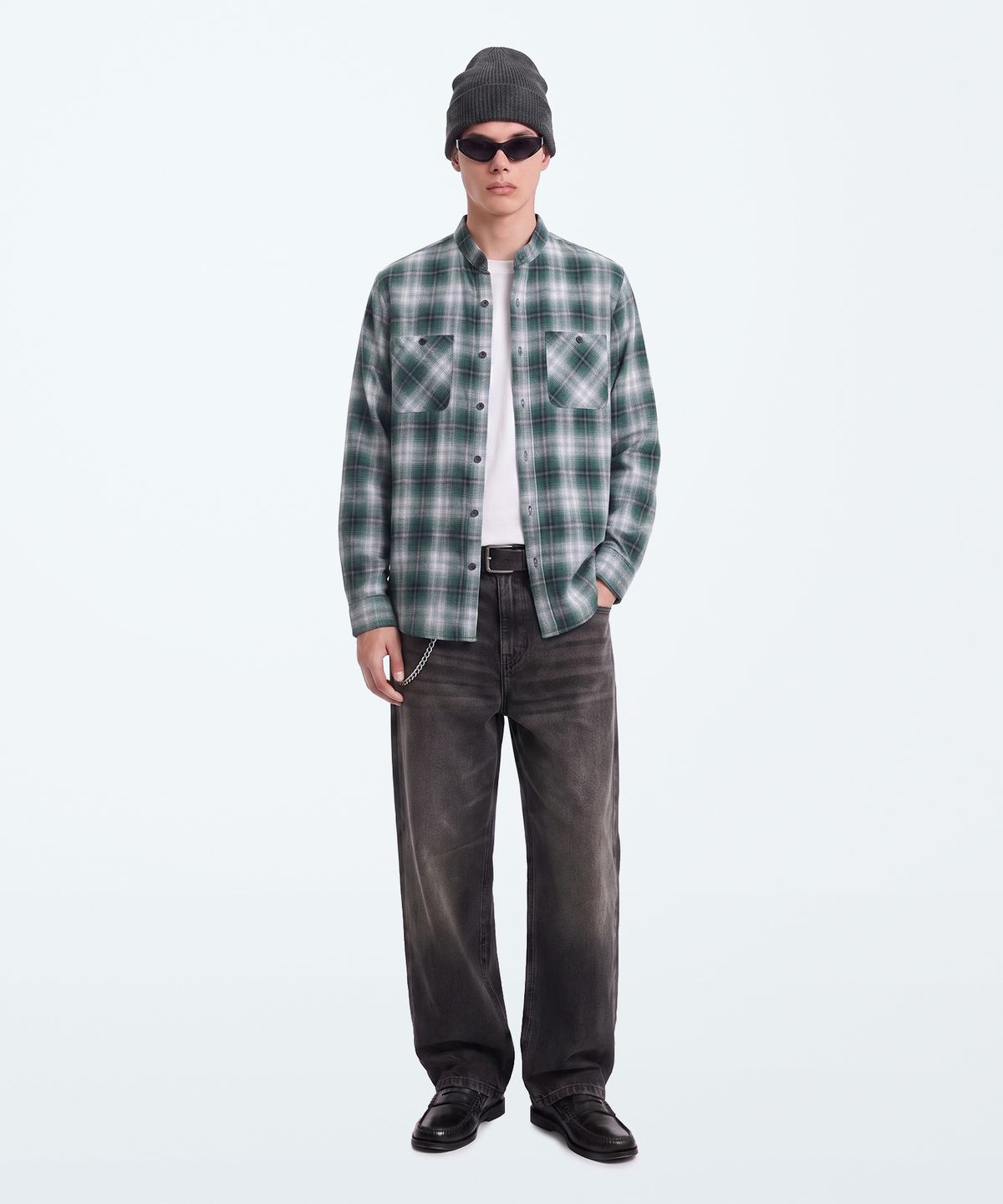 언더에어(UNDERAIR) [차이나카라] REDDEN CHECK SHIRTS (3 COLOR)
