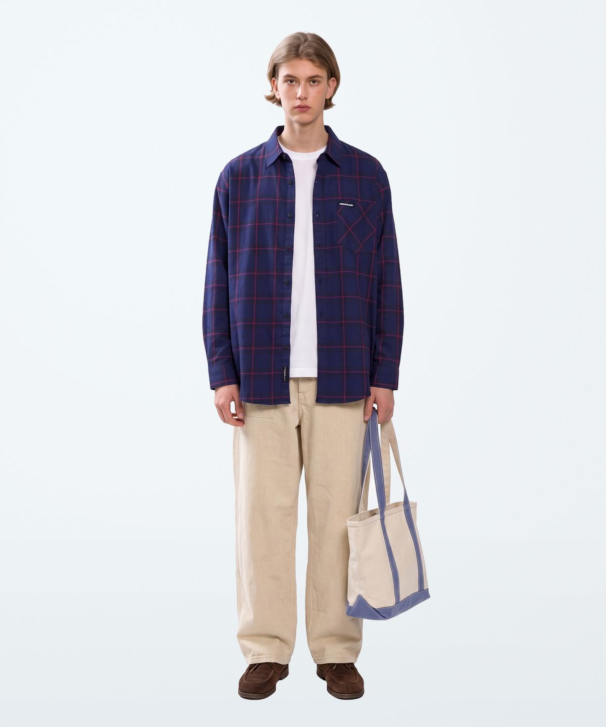 언더에어(UNDERAIR) [세미오버핏] ROCINANTE CHECK SHIRTS (2 COLOR)