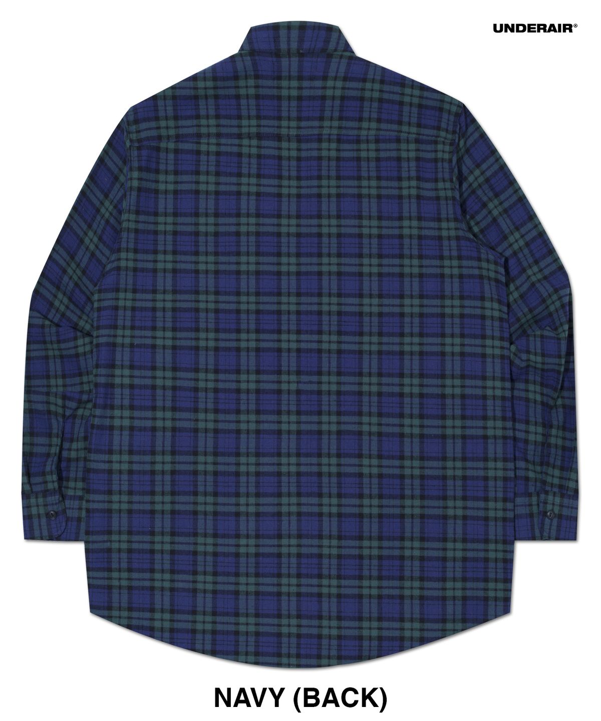 언더에어(UNDERAIR) [차이나카라] UNDER EFFECT CHECK SHIRTS - NAVY