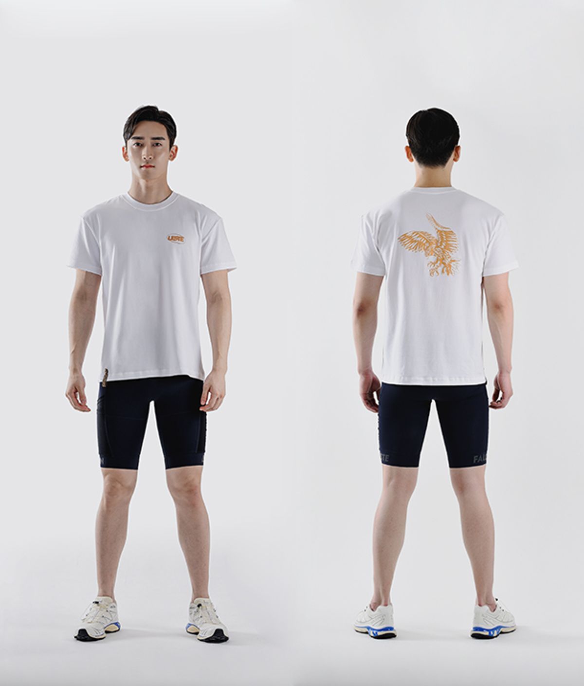 레스테(LESTE) 기능성 트레이닝 반팔 티셔츠 FALCON Body [화이트]