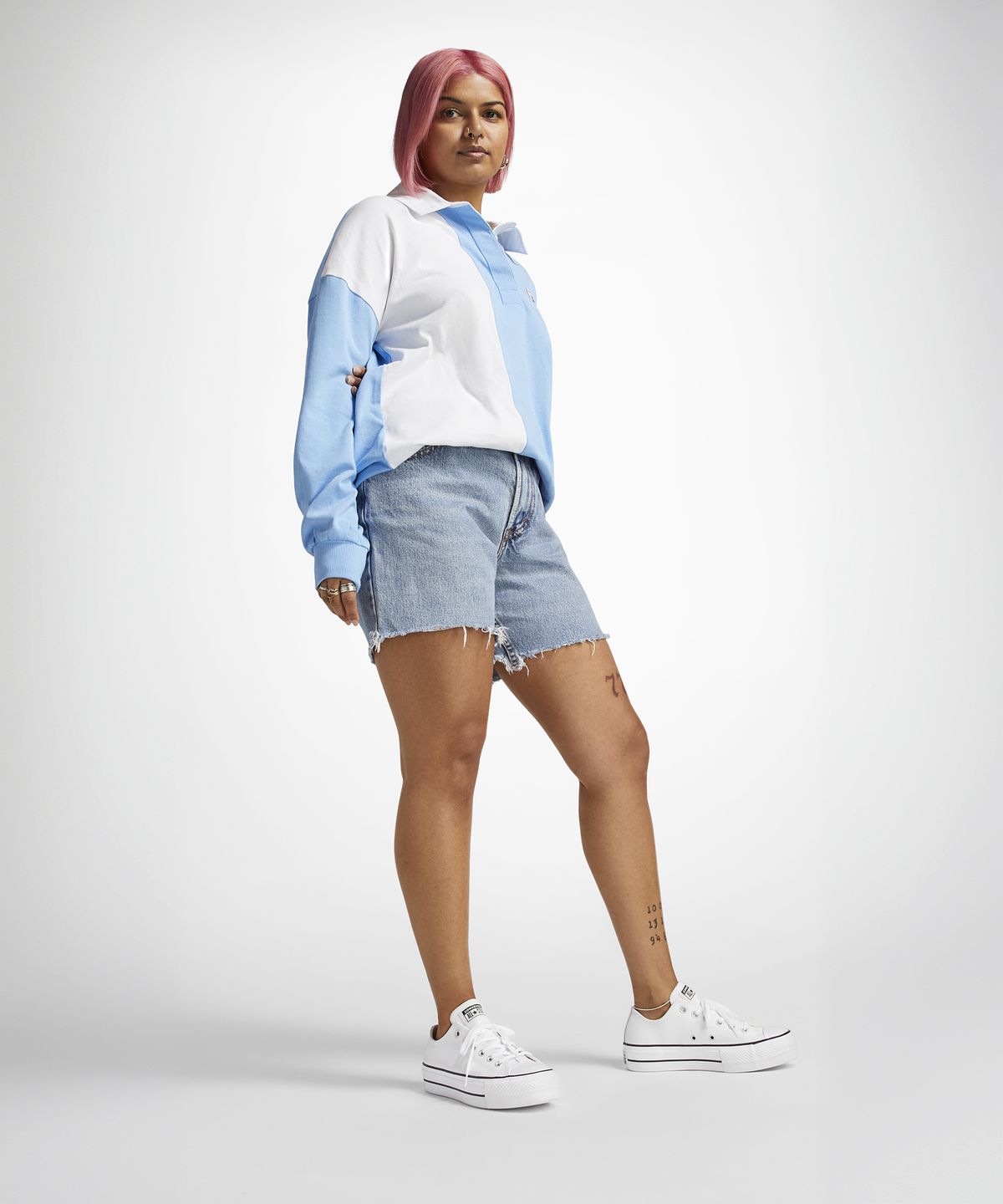 컨버스(CONVERSE) 척테일러 올스타 리프트 클린 레더 화이트 561680C