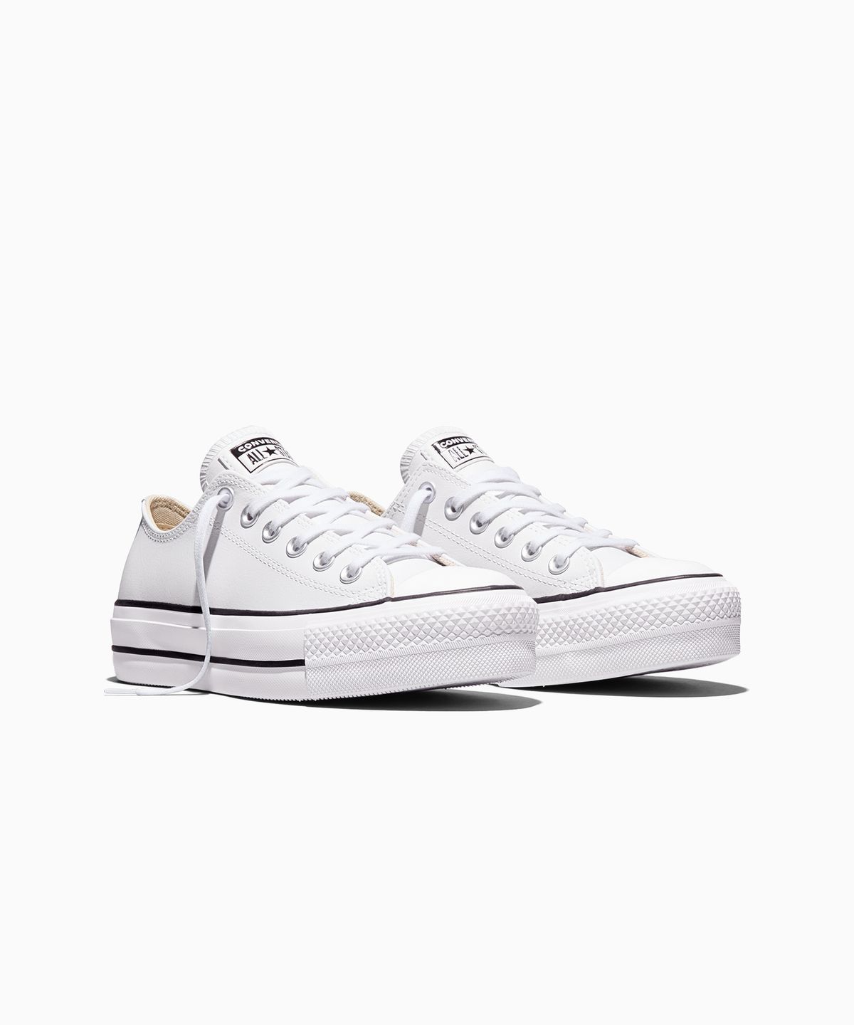 컨버스(CONVERSE) 척테일러 올스타 리프트 클린 레더 화이트 561680C