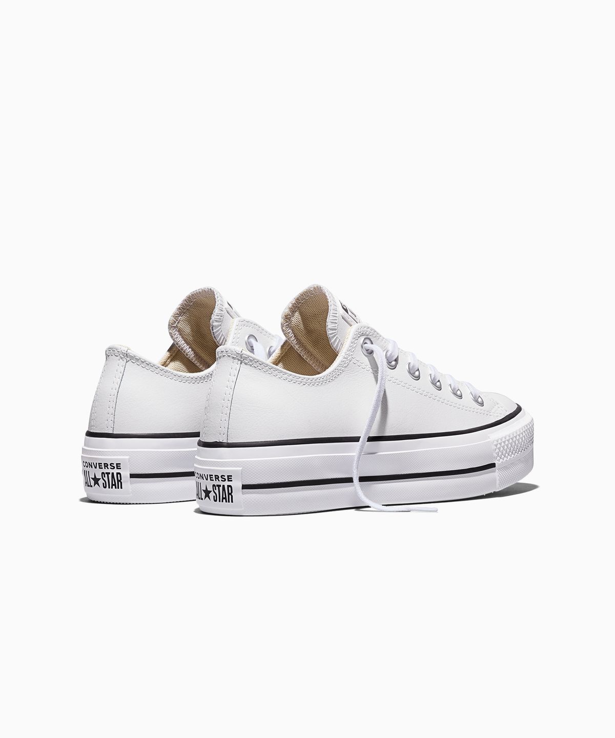 컨버스(CONVERSE) 척테일러 올스타 리프트 클린 레더 화이트 561680C