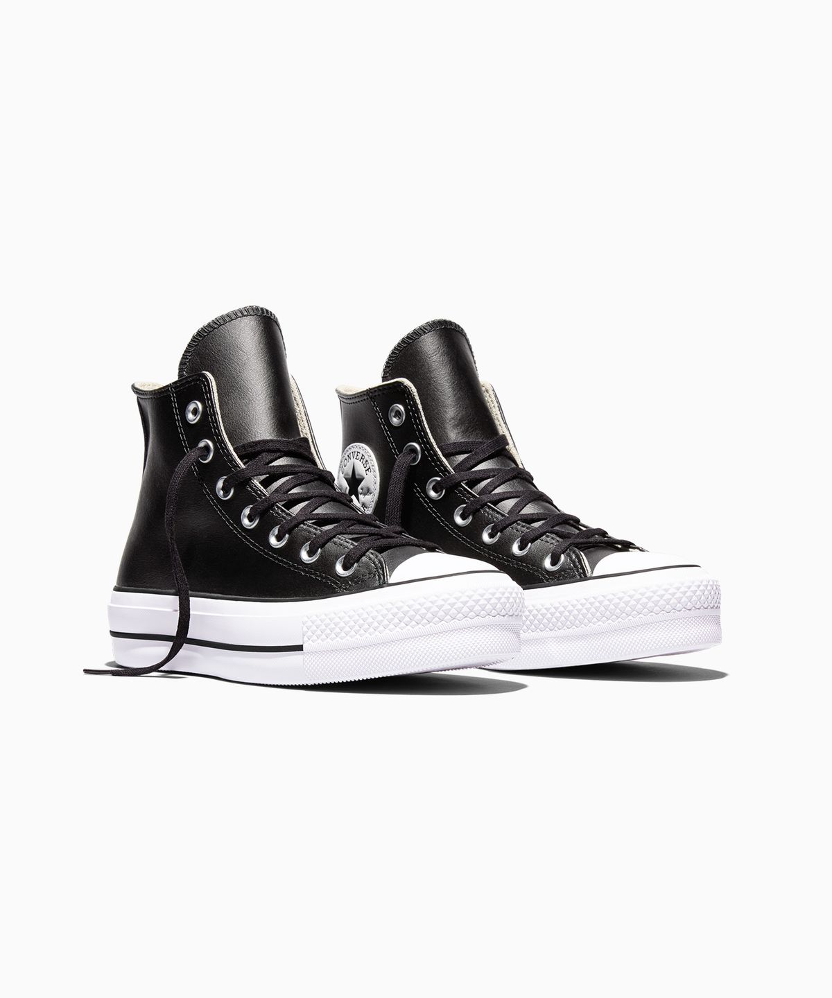 컨버스(CONVERSE) 척테일러 올스타 리프트 클린 레더 블랙 561675C