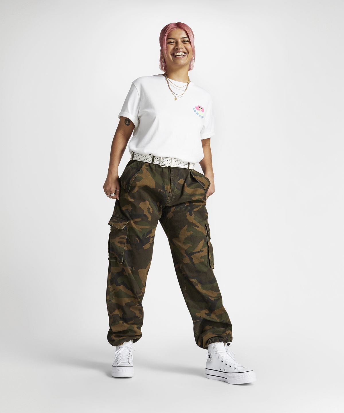 컨버스(CONVERSE) 척테일러 올스타 리프트 클린 레더 화이트 561676C
