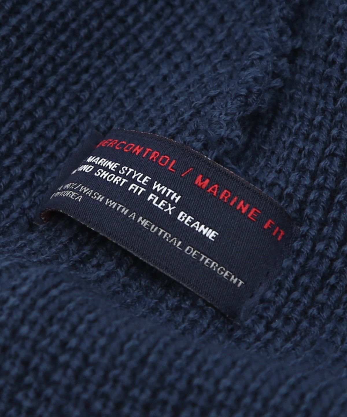 언더컨트롤(UNDERCONTROL) 숏비니 BEANIE / MARINE FIT / DOUBLE TAB / W BLUE