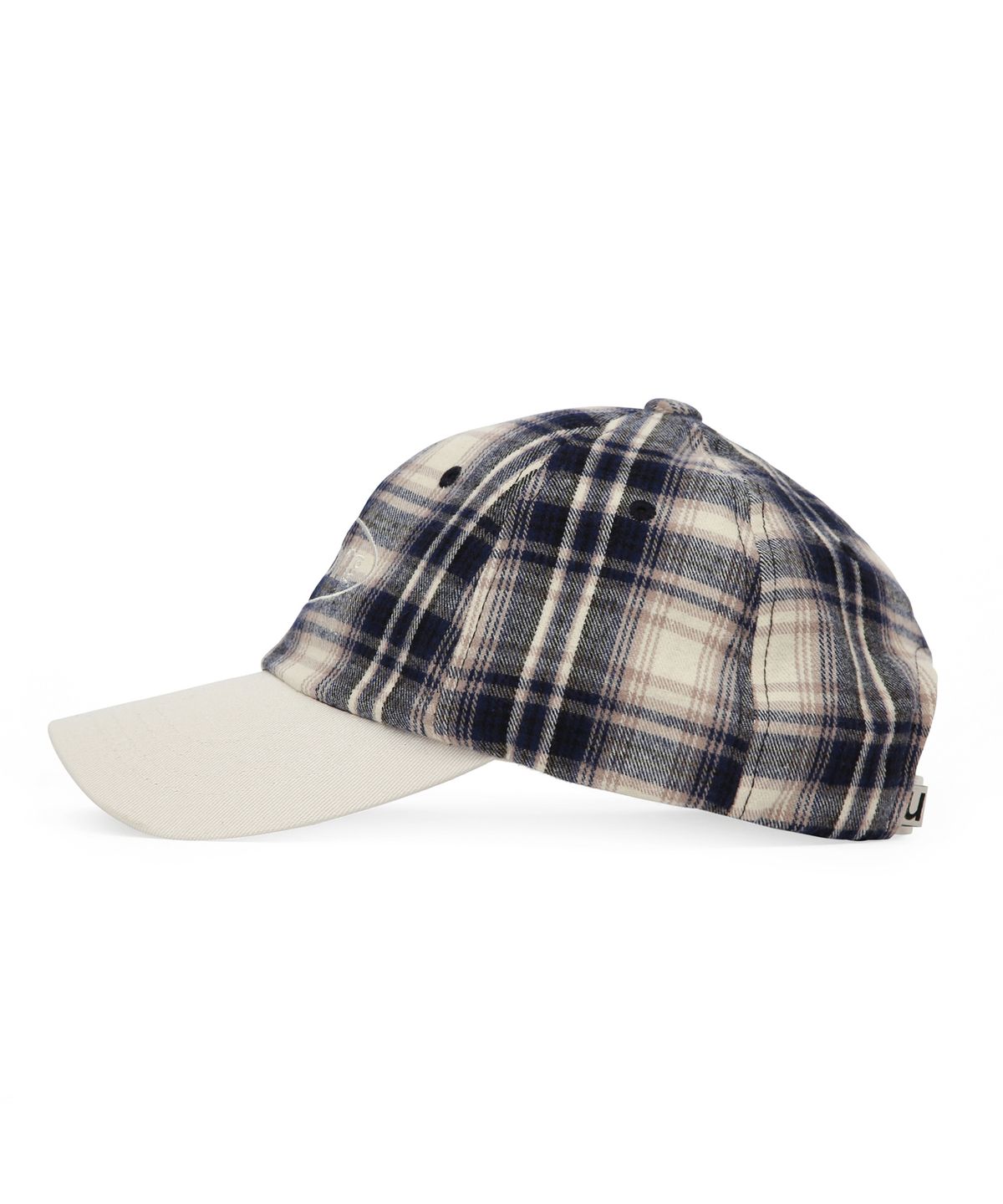 언더컨트롤(UNDERCONTROL) 체크 패턴 볼캡 R CROSS LOGO / CLASSIC B B / NAVY CHECK