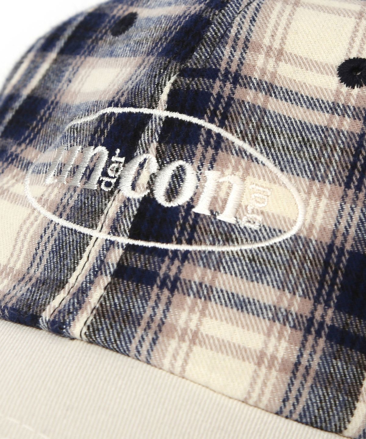 언더컨트롤(UNDERCONTROL) 체크 패턴 볼캡 R CROSS LOGO / CLASSIC B B / NAVY CHECK
