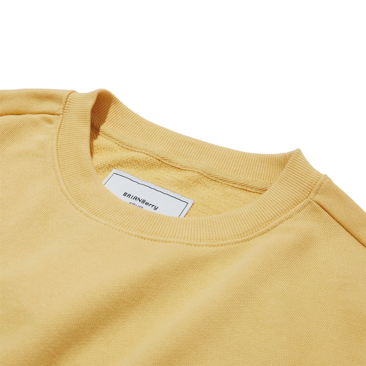 브라이언베리(BRIAN BERRY) VOLUME ARC SWEAT SHIRT_MUSTARD