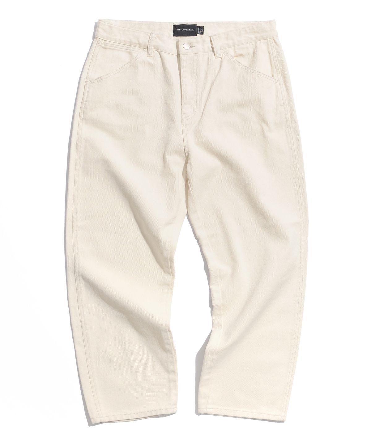 위해브어테일(WE HAVE A TAIL) CROP TAPERED JEAN (IVORY)