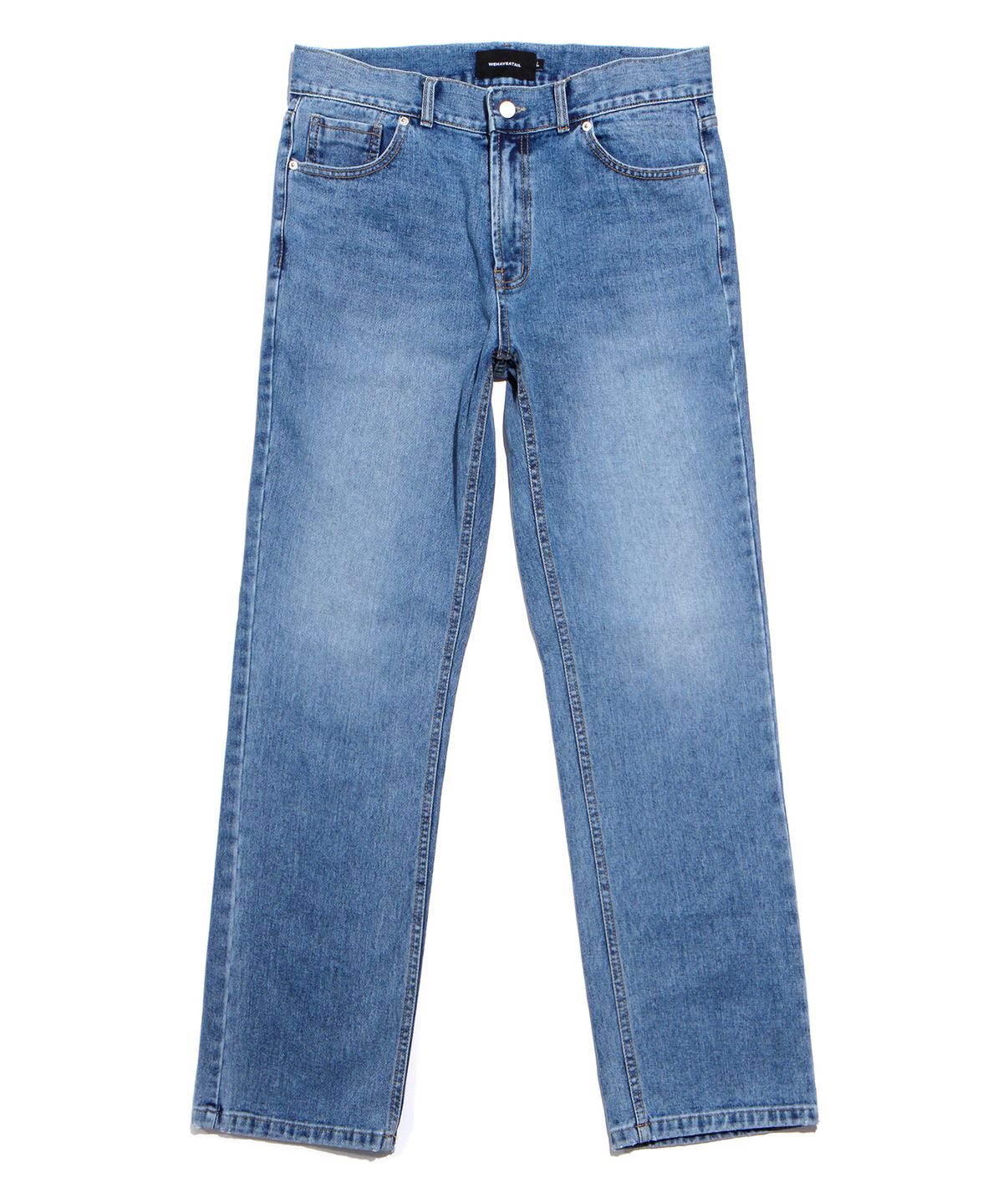 위해브어테일(WE HAVE A TAIL) WIDE JEAN (WASHED BLUE)