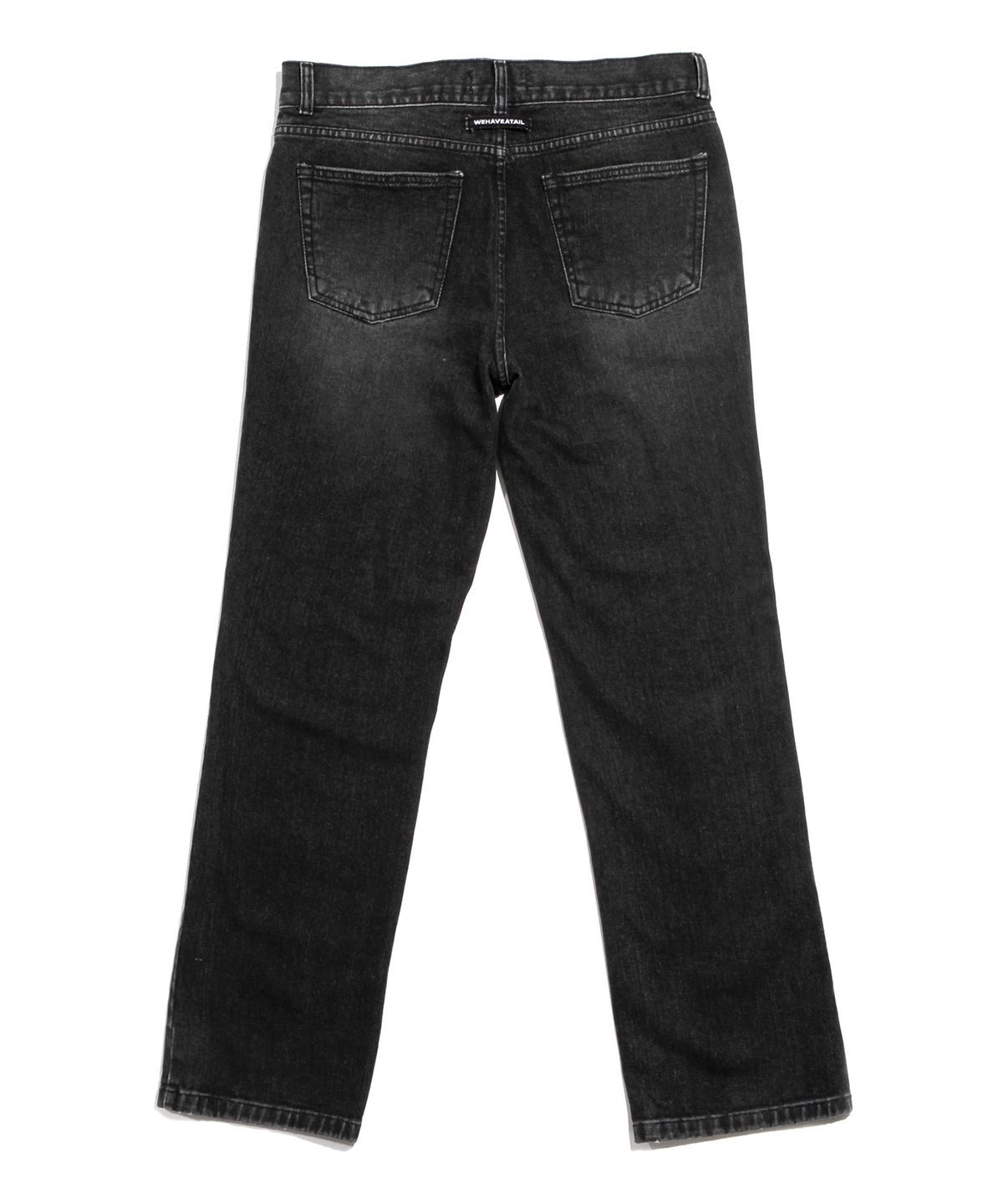 위해브어테일(WE HAVE A TAIL) WIDE JEAN (WASHED BLACK)