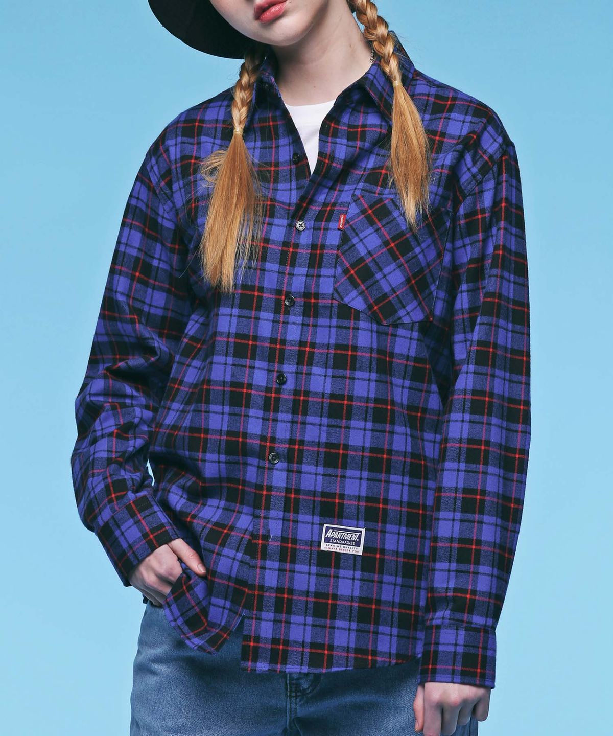 아파트먼트(APARTMENT) CAVARNY SHIRTS - BLUE