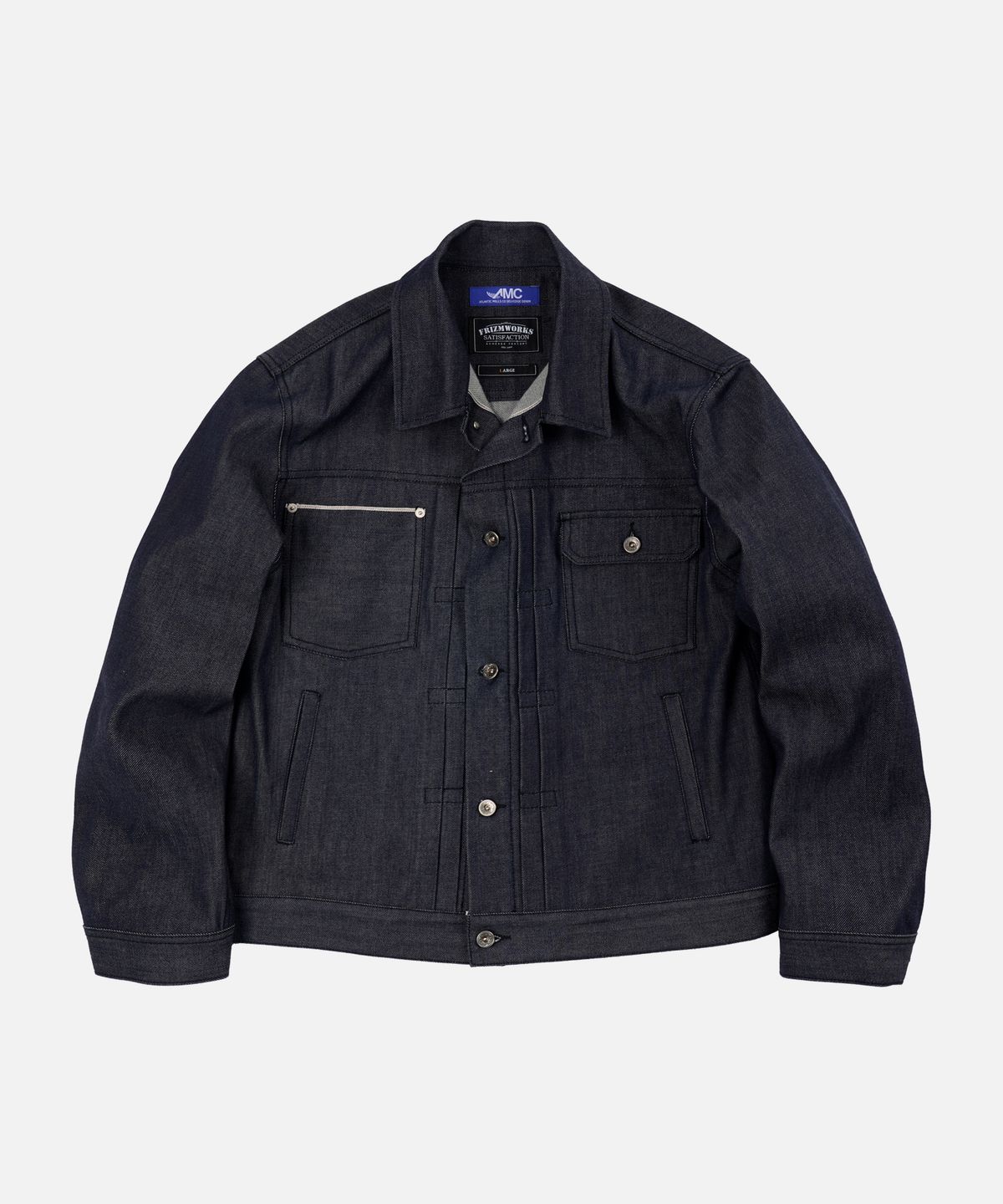 프리즘웍스(FRIZMWORKS) DENIM TRUCKER JACKET 003 _ RIGID INDIGO
