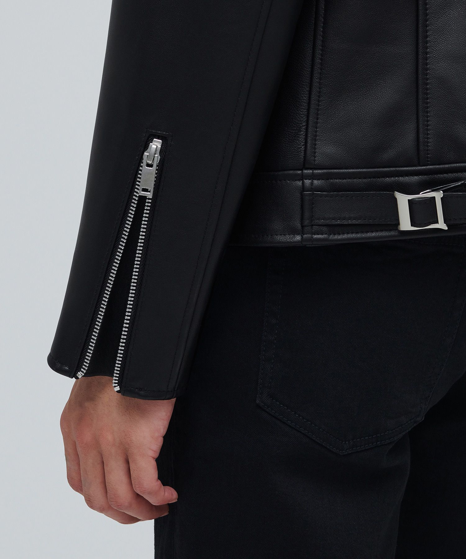 ジャケット・アウター MUSINSA STANDARD LAMBSKIN MOTORCYCLE MUSINSA公式 | MUSINSA STANDARD LAMBSKIN BASIC MOTORCYCLE
